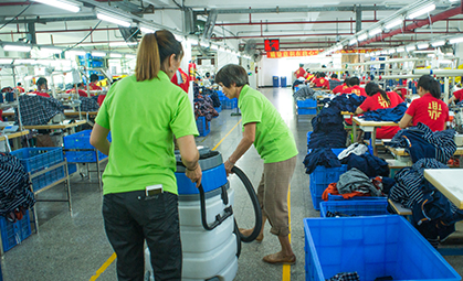 保潔員工作現場